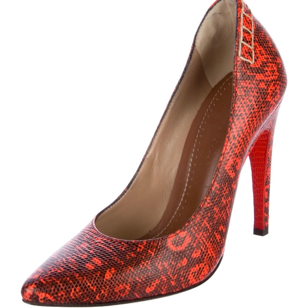 Proenza Schouler animal print pumps with semi-pointed toes!